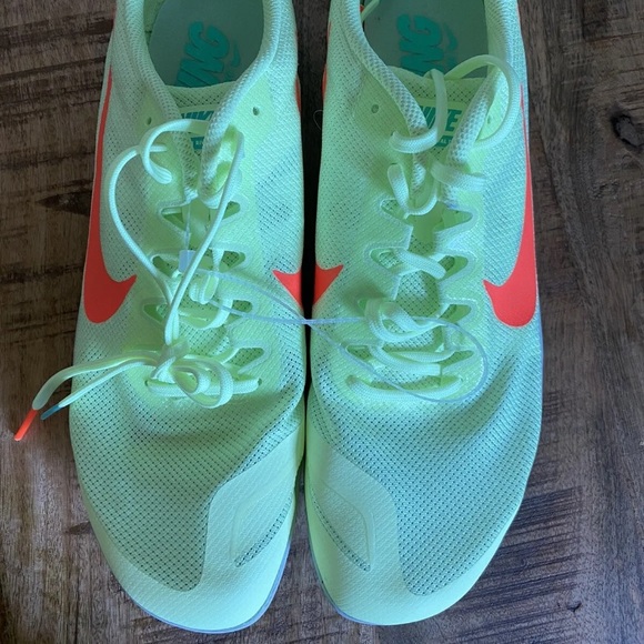 Nike Zoom Rival D Men Track Racing Spikes 10 Barely Volt Green Sz 12 907566-700 - Picture 2 of 10